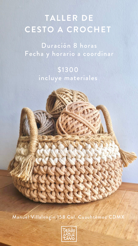 Taller de Cesto a Crochet